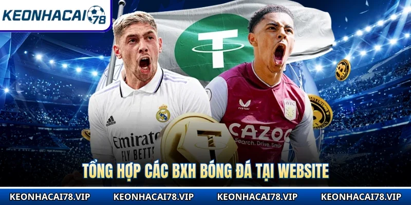Tổng hợp các BXH bóng đá tại website